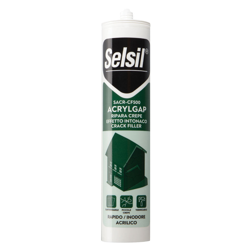 SILICONE ACRYLIQUE EFFET RUGUEUX 'SACR-CF500' blanc 310 ml (RAL 9010)