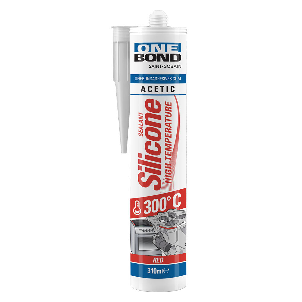 SILIKON AZETAT HOCHTEMPERATUR 'HIGH TEMPERATURE' rot 310 ml