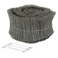ATTACHES EN FIL DE FER BRILLANT 120 mm - cf. 1000 p.