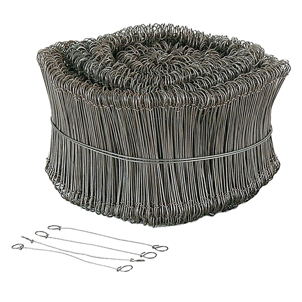 ATTACHES EN FIL DE FER BRILLANT 120 mm - cf. 1000 p.