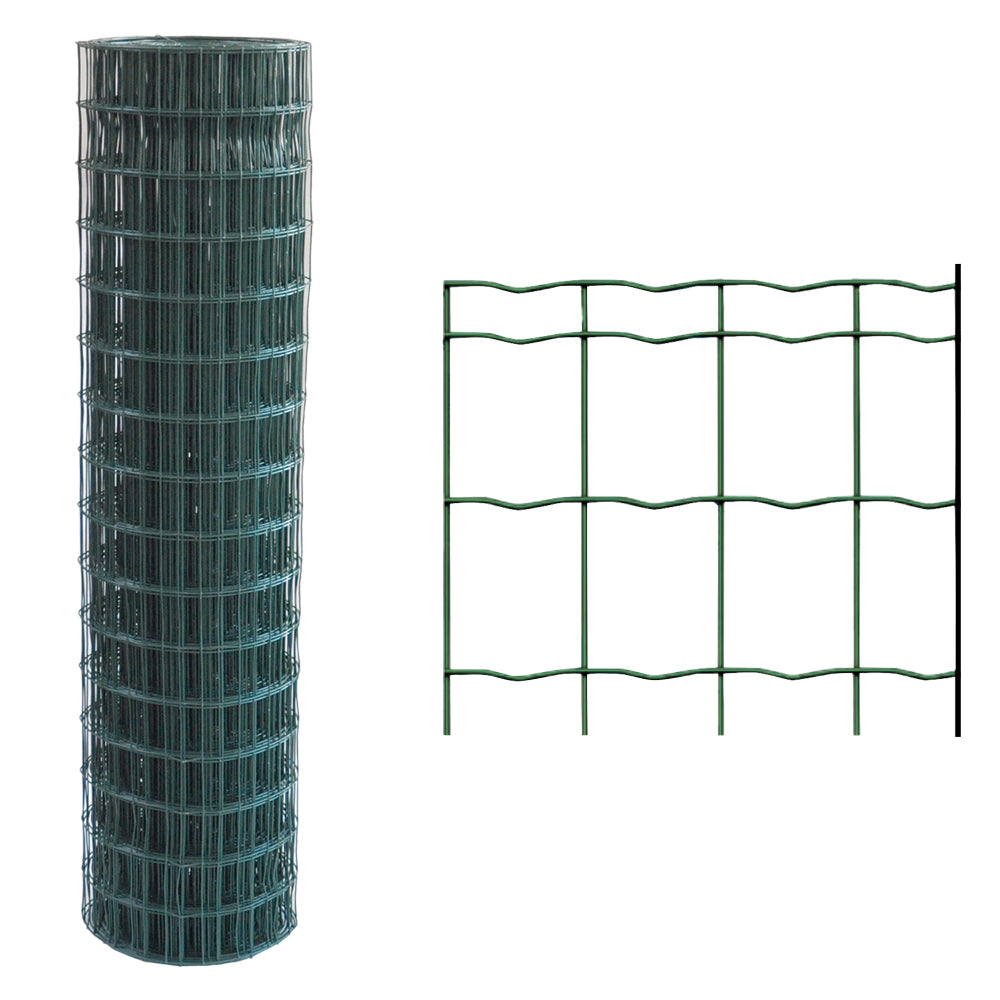 TREILLIS SOUDÉ PLASTIFIÉ 76,2 x 63,5 Fil Ø mm. 1,6/2 - H. 150 cm x 25 m