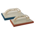 REIBSCHWAMM aus Gummi 14x28 cm - orange - weich