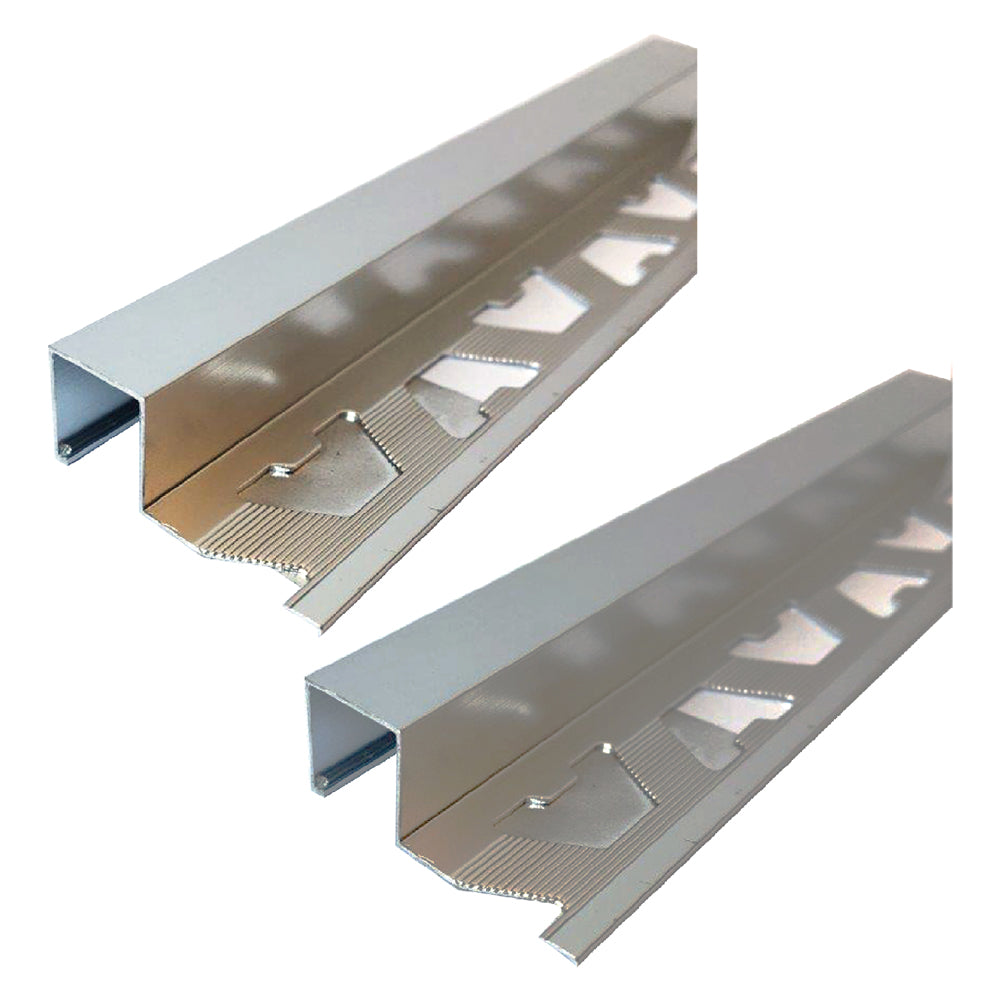 JOLLY-PROFIL FÜR FLIESEN 12,5 mm H. 250 cm satiniert