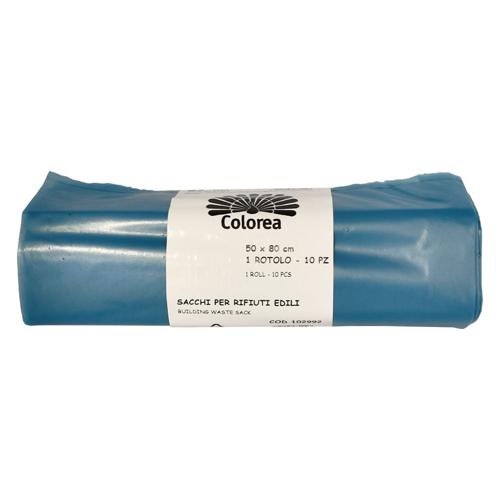 SAC À GRAVATS 50x80 cm bleus - lot de 10