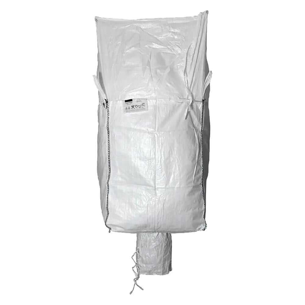 BIG BAG aus Polypropylen mit Entleerungsstutzen und Verschlussklappe