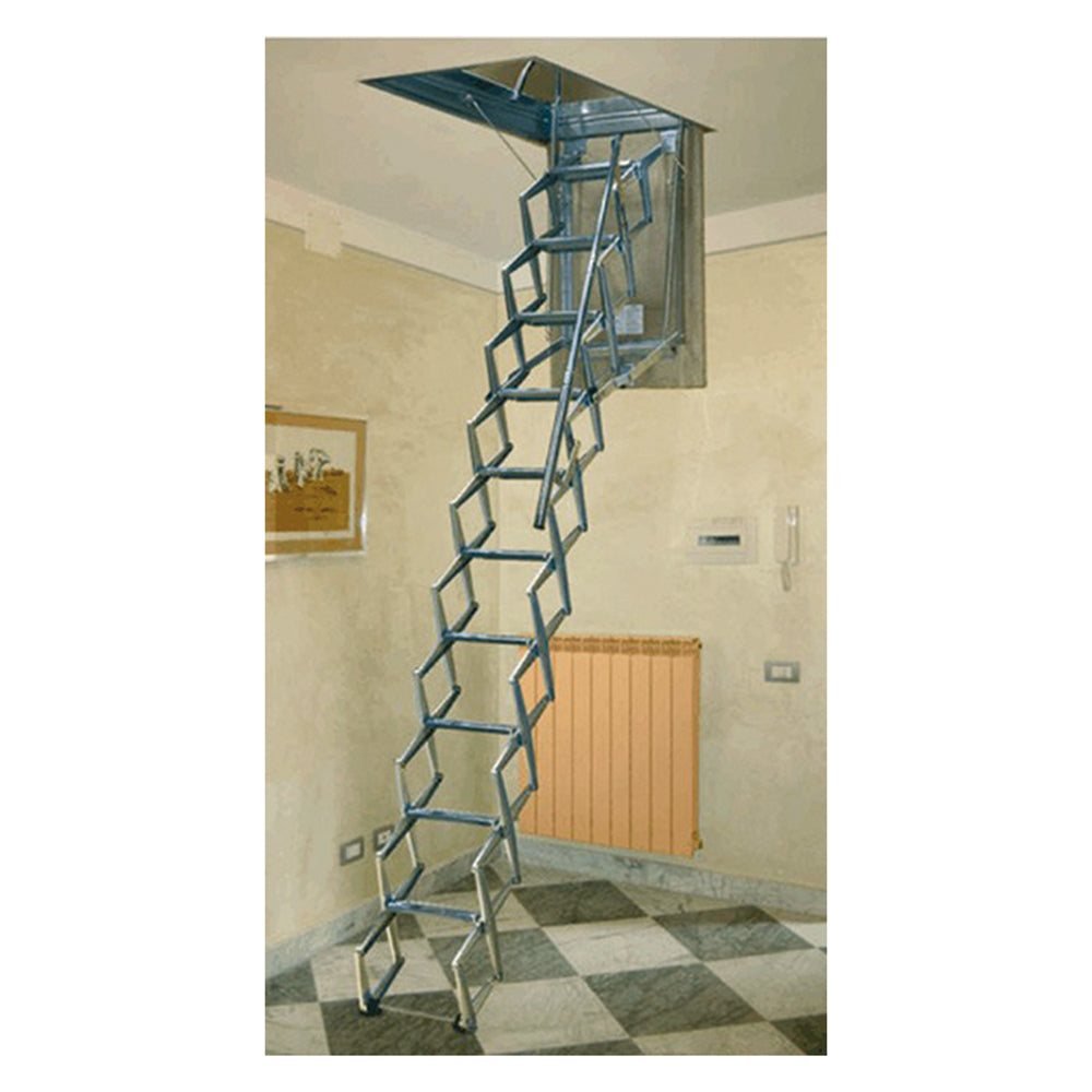 Decken-Scherenleiter 70x80cm, H. 3m - 11 Stufen