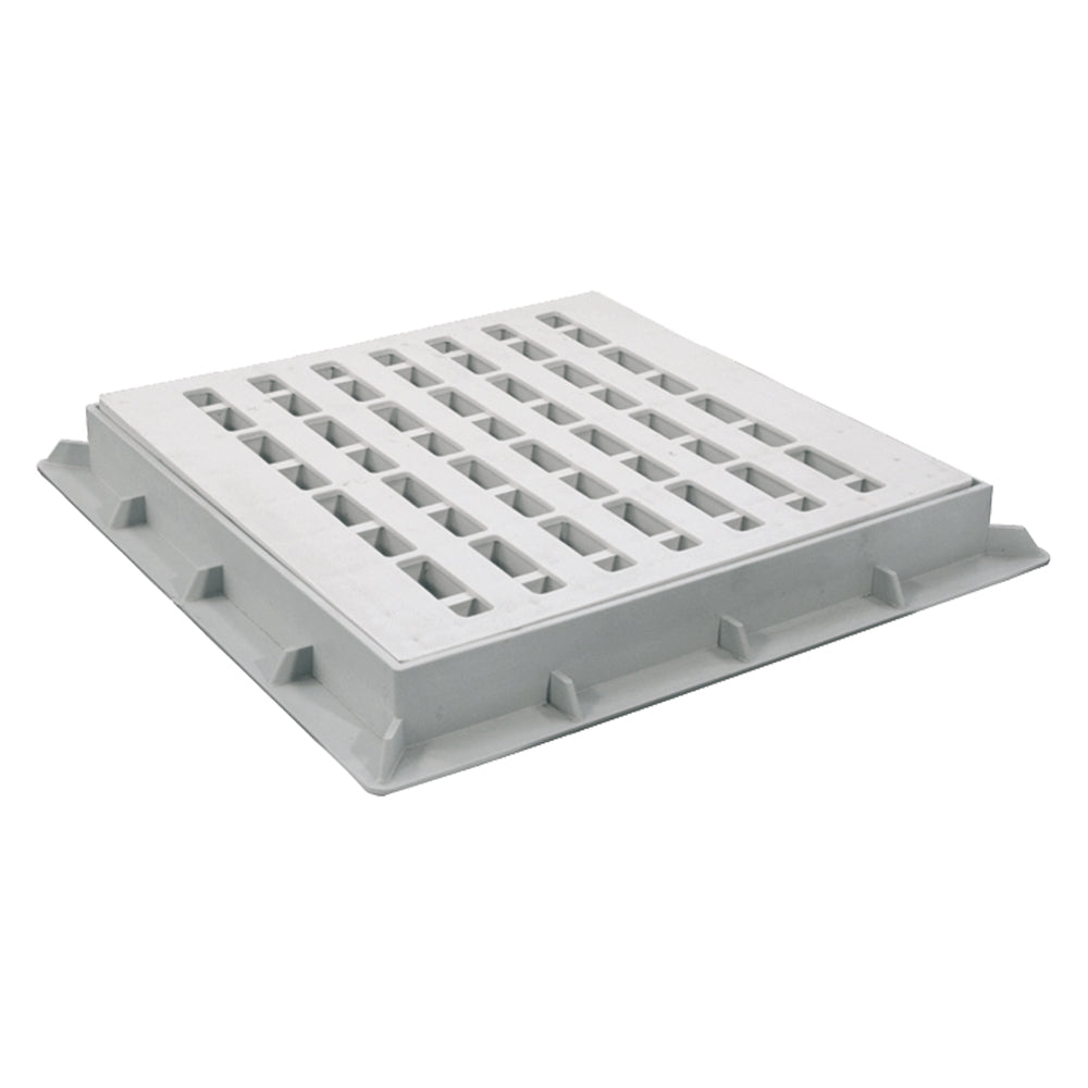 BEGEHBARER SCHACHTABDECKUNG MIT ROST 20 x 20 cm