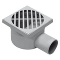 CHIUSINO SIFONATO cm 11 x 11 x h.7 - Ø scarico laterale 50 mm