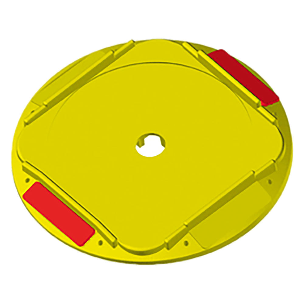 PLATINE À ENCASTRER RONDE AVEC CATADIOPTRE 21,1 x 21,6 x H.2,2 cm (extérieur)