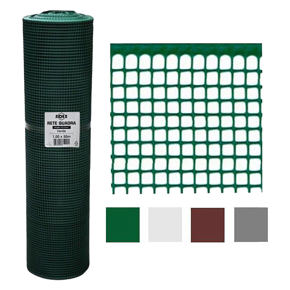 FILET DE PROTECTION POUR BALCONS « QUADRANET » 1 x 50 m – (maille 5 x 5 mm) couleur verte