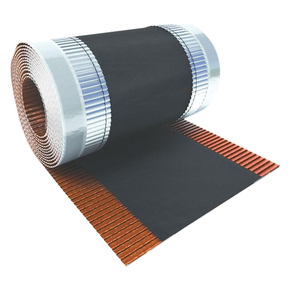 BANDA AUTOADESIVA SOTTOCOLMO 'ONDULAIR ADHESIVE' h. 390 mm x 5 mt. - colore terracotta (RAL8004)