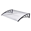 Auvent extérieur 100 x 120 cm transparent