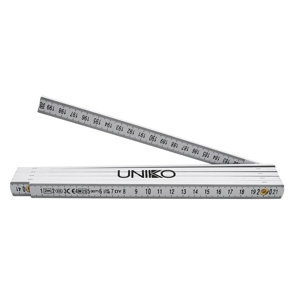 Zollstock 'UNIKO' 2m - klappbar aus Kunststoff