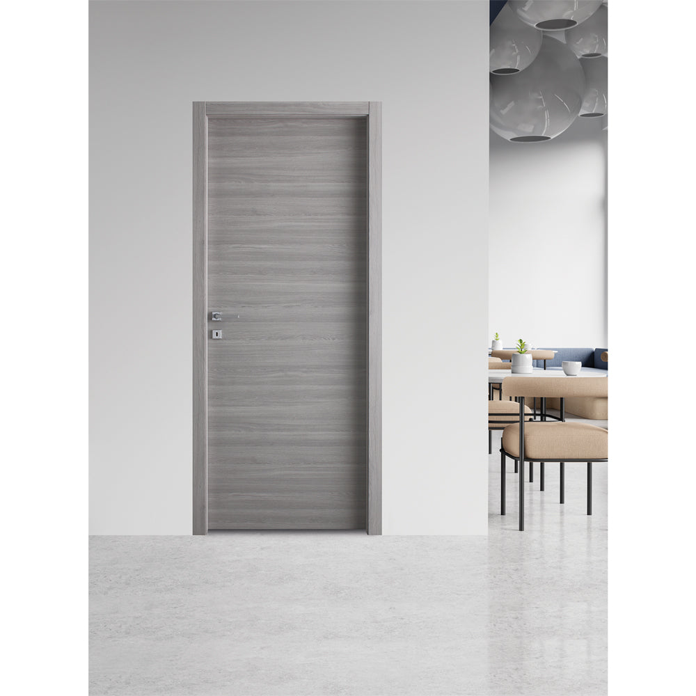 DREHTÜR 'GINEVRA' 70 x 210 cm (78 x 214) – Farbe Mikronussbaum