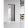 SCHIEBETÜR „GINEVRA“ 60 x 210 cm (68 x 214) – Farbe: Mikro-Nussbaum