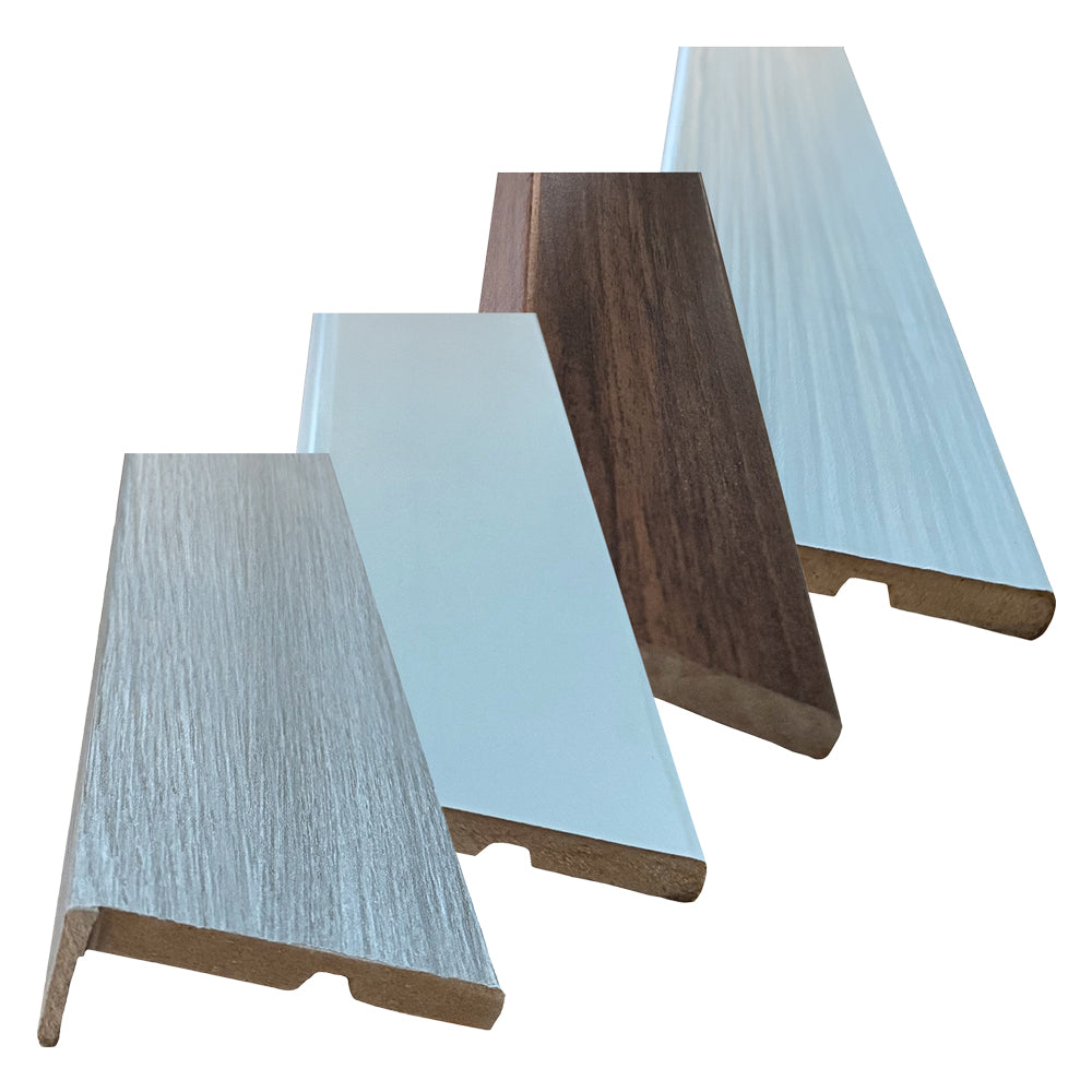 GLATTE LAMINAT-PROFILABDECKUNG, Ahorn-Schnee-Farbe