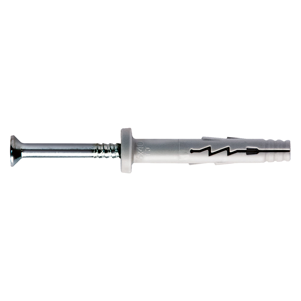 TASSELLO NYLON A PERCUSSIONE 'TURBO JET' TJ6-40V 6 x 40 - vite 3,8 x 45