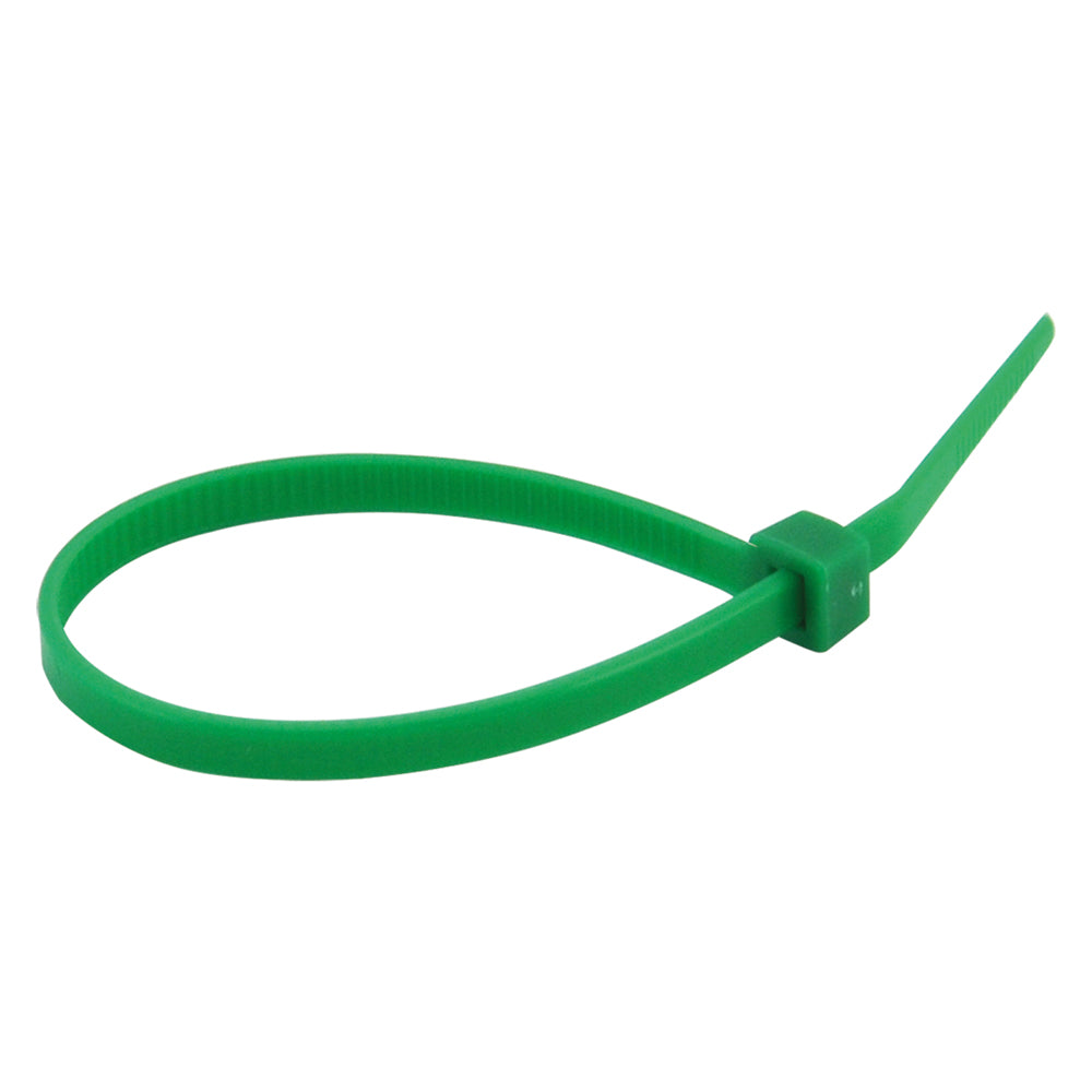 COLLIER DE SERRAGE POUR CÂBLAGE mm 3,6 x 140 pcs 100 - vert