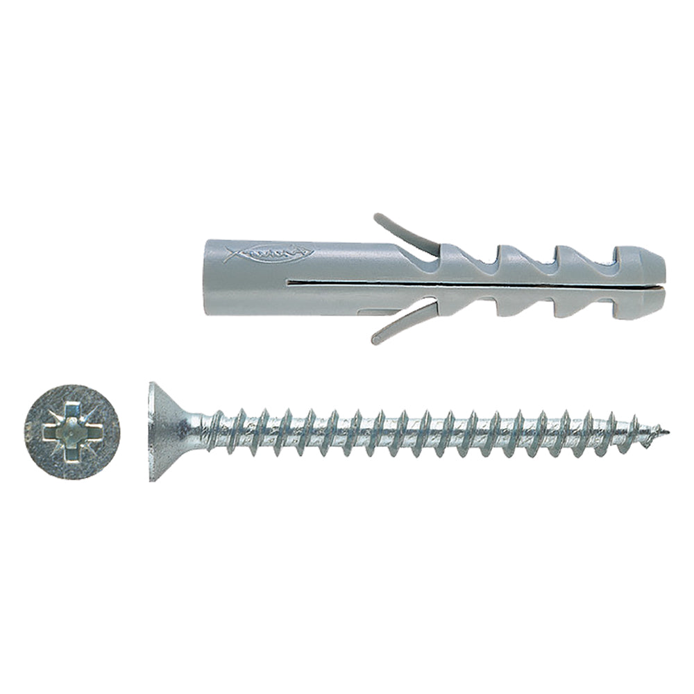 Nylondübel mit Senkkopfschraube S8V Ø 8 x 40 – Schraube 5x50 mm