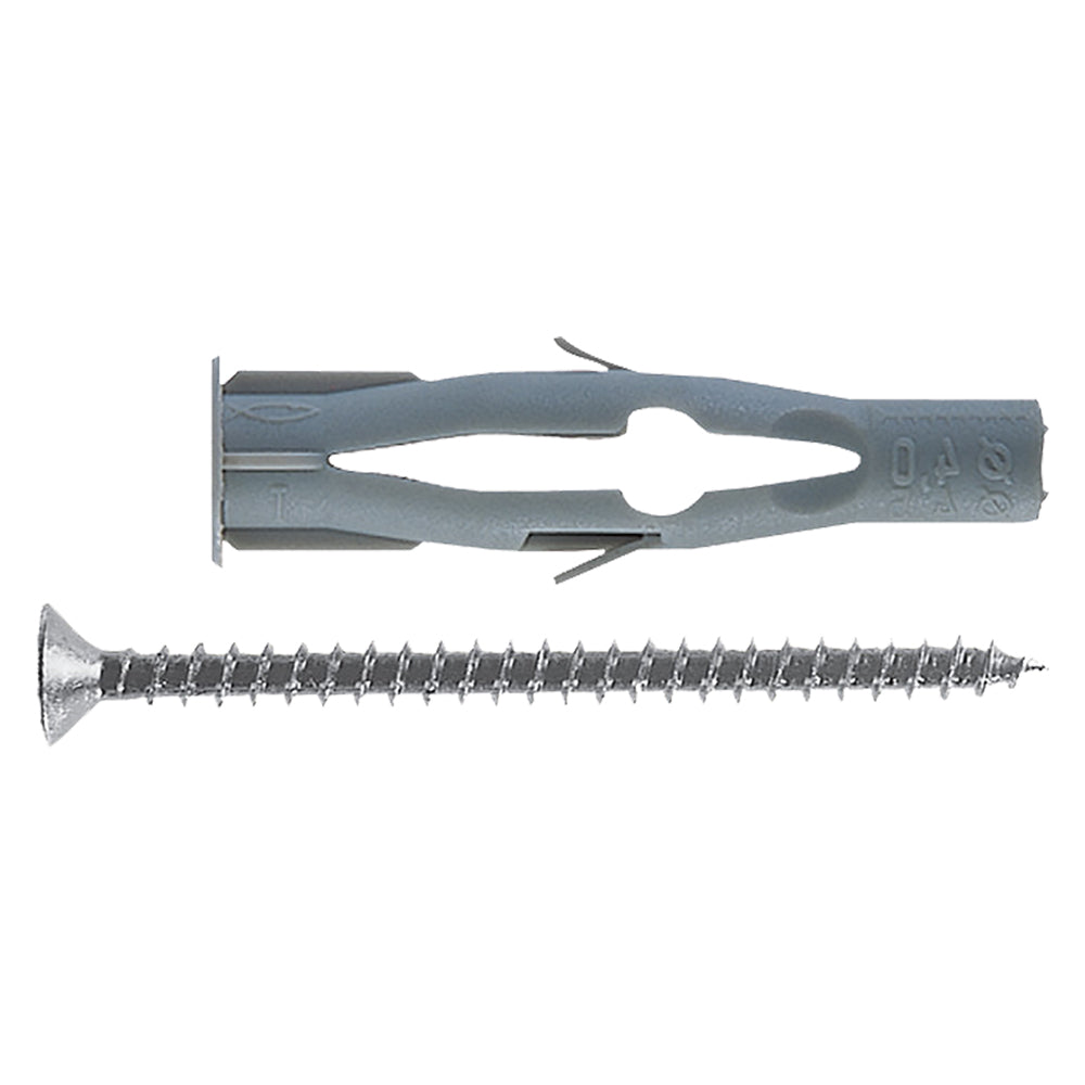 NYLONDÜBEL MIT SCHRAUBE 'FU-V' FU 6x35V Ø 6 x 35-Schraube 3,5x45 mm