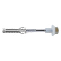 WC- UND BIDET-BEFESTIGUNGSBLOCK FÜR BODENMONTIERUNG "WB 2 INOX" Ø 8 x 55 - Schraube 7/32 x 80 mm