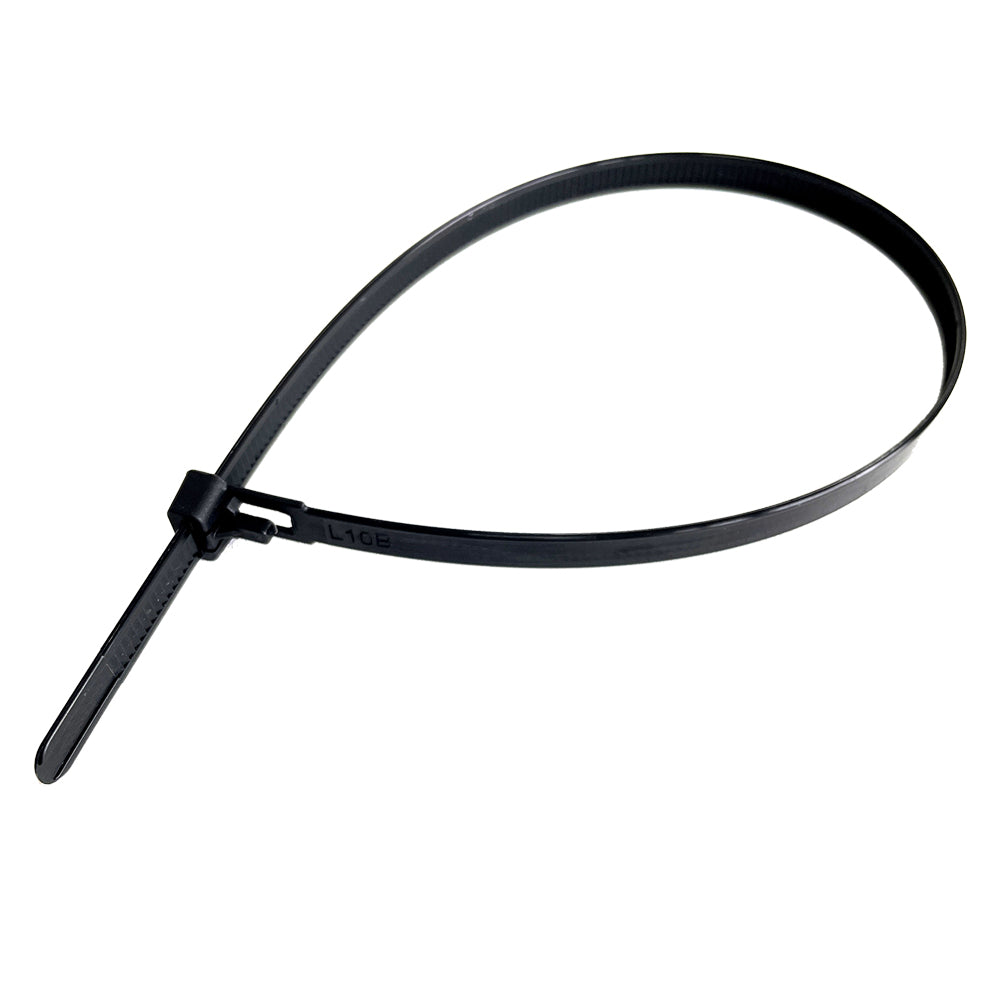 COLLIER DE SERRAGE AUTO-AGGRIPPANT RÉOUVRABLE POUR CÂBLAGE mm 7,6 x 200 - noir