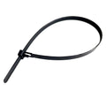 WIEDERÖFFNENDE KABELBINDE MIT KRATZVERSCHLUSS 7,6 x 300 mm - schwarz