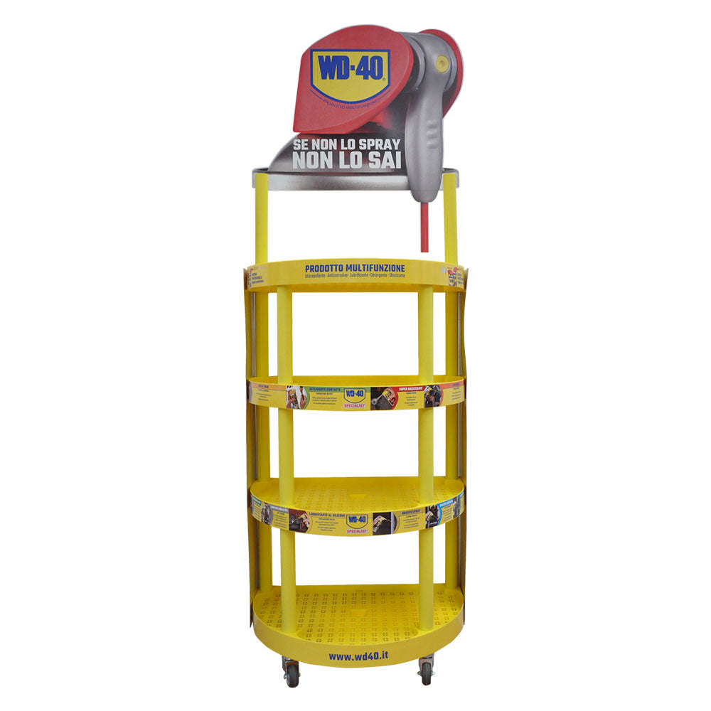 PRÉSENTOIR EN PLASTIQUE 'WD40' cm 64 x 42 x h 191