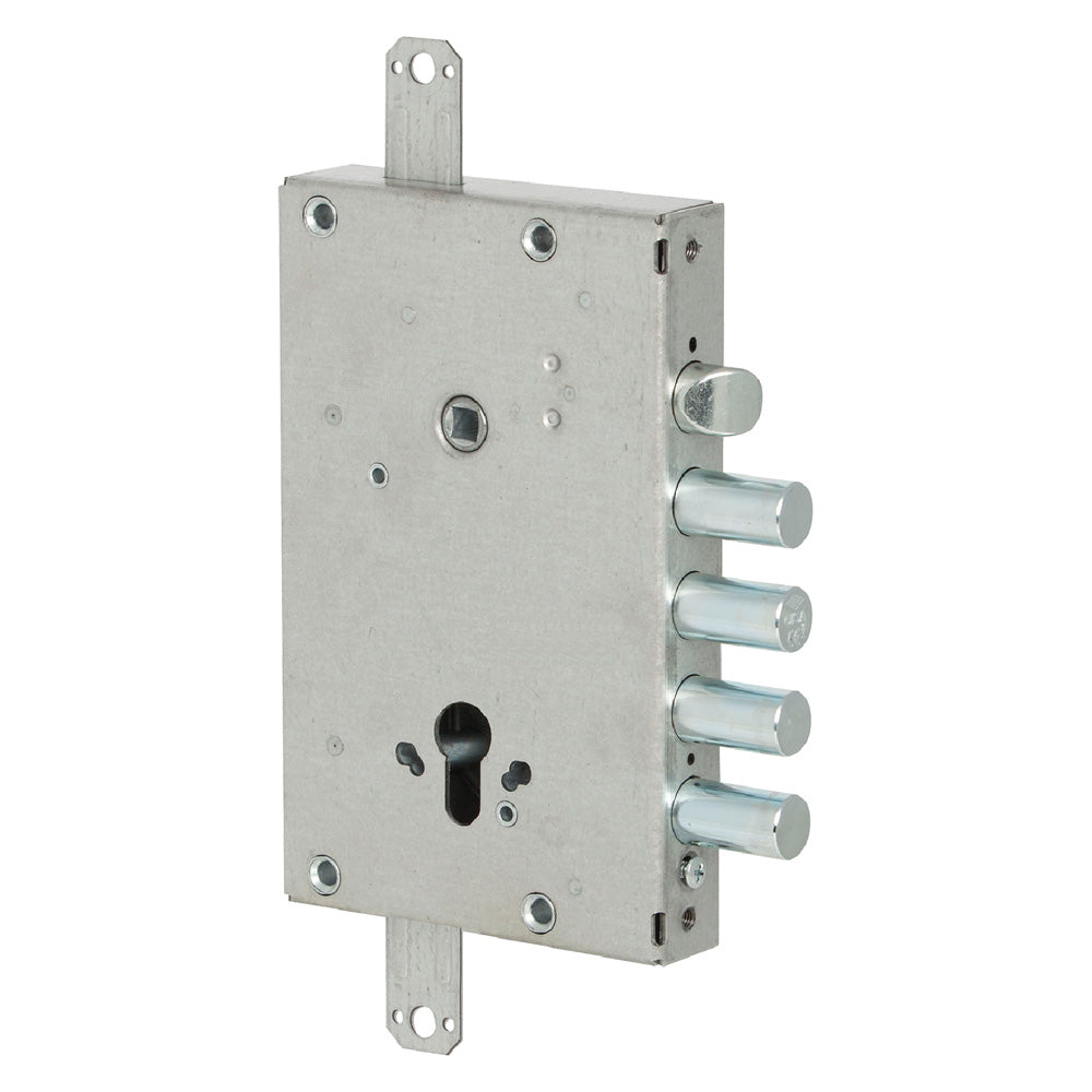 SERRURE À APPLIQUER TRIPLE POUR PORTES BLINDÉES ART. 56415 ET 64 - 2 tours / 4 pênes