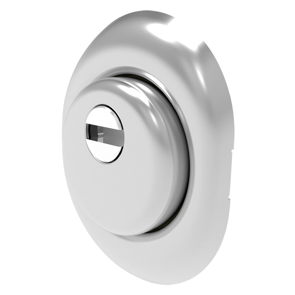 DEFENDER ANTI-PERÇAGE POUR SERRURES Ø 50 mm - finition chrome satiné