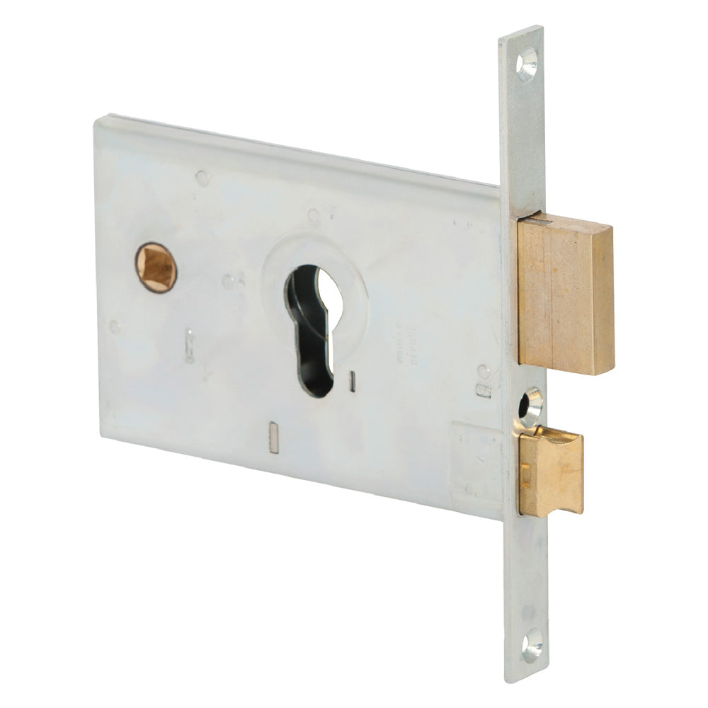 SERRURE À ENCASTRER POUR ALUMINIUM ART. 44120 E58 têtière 20 mm - pêne dormant + demi-tour