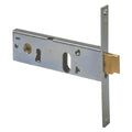 SERRURE À MORTAISER ÉTROITE À ENCASTRER POUR PROFILÉ EN ALUMINIUM ART. 44150/44151 44150 E80 fr.mm 16/int.mm 67