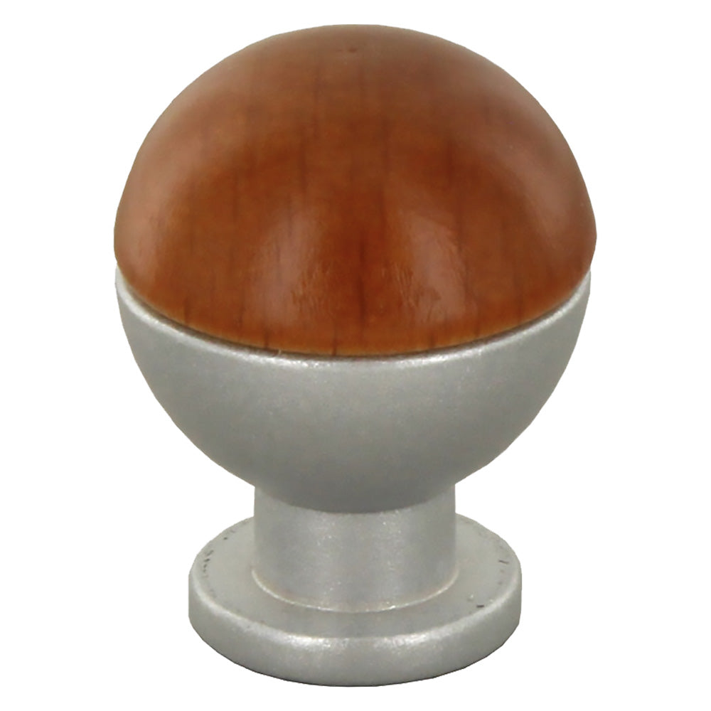BOUTON DE MEUBLE SPHÉRIQUE EN BOIS/LAITON ART. 735 mm 18 noyer foncé
