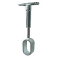 SUPPORT CENTRAL POUR TUBE OVALE 15 x 30 mm - finition chromée