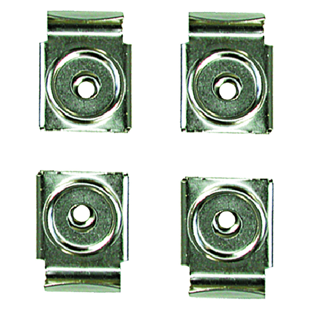 WANDSPIEGELHALTERUNG Art.-Nr. 4 Stk. - vernickeltes Eisen