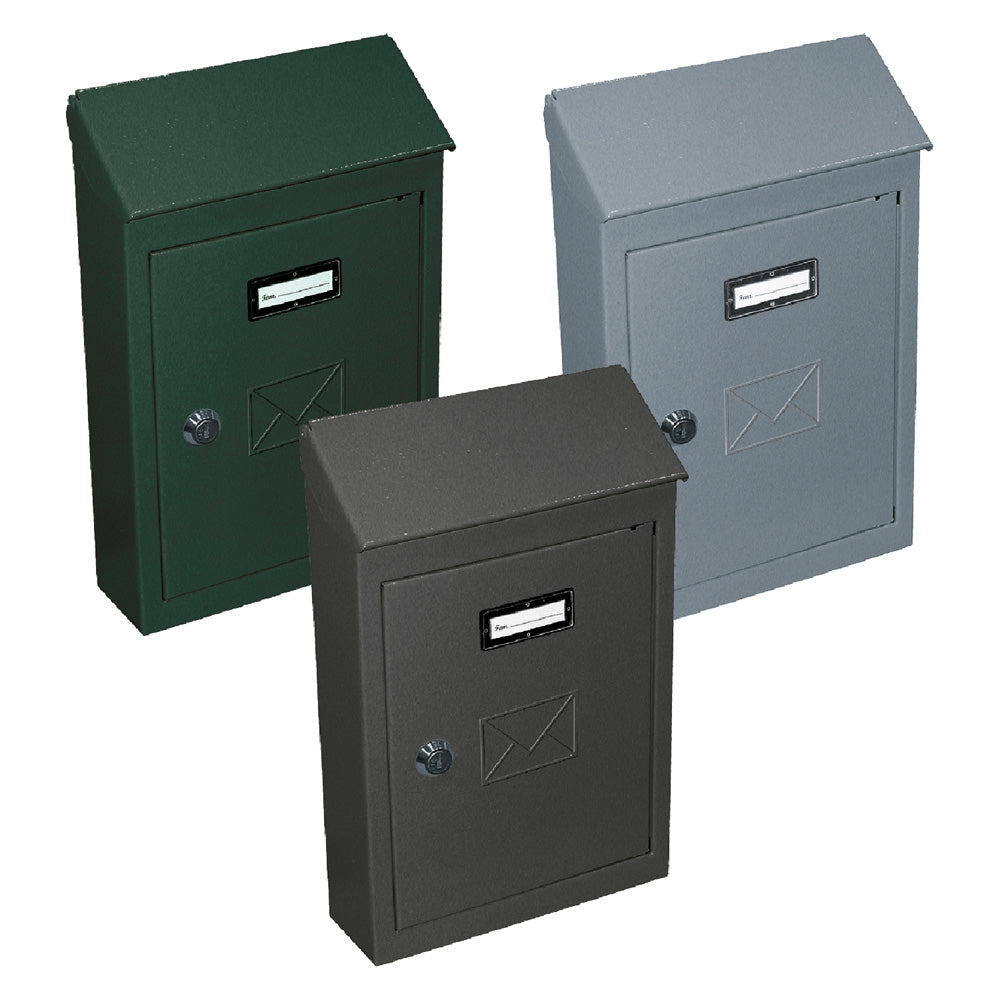 BOÎTE AUX LETTRES « CT » 18 x 5 x H 20 cm vert