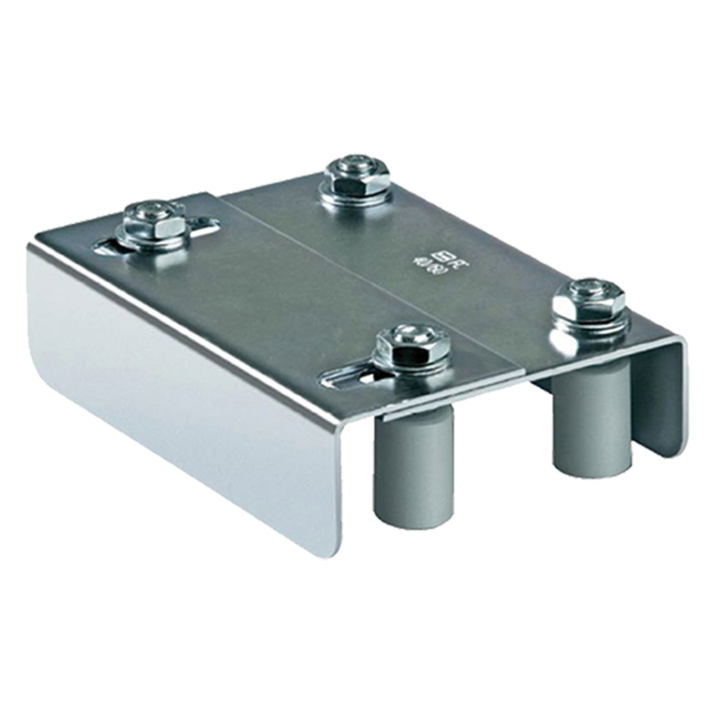 SUPPORT DE GUIDE SUPÉRIEUR À 4 ROULETTES ART.255 roulettes Ø 30 mm - réglage 35/62 mm