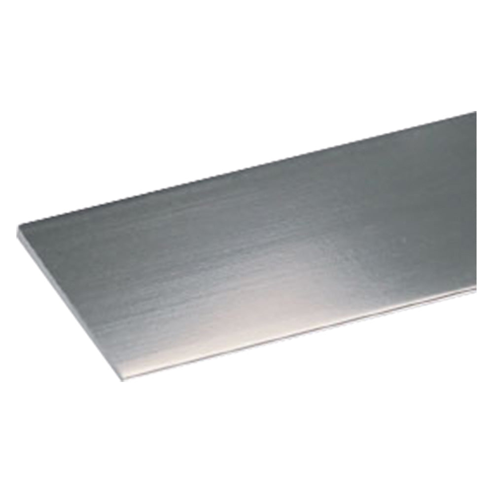 PROFIL FÜR HEIMWERKER FLACH 25 x 2 mm - 2 m glänzend silber