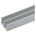 DOPPEL-U-PROFIL FÜR HEIMWERKER, 16 x 12 x 1 mm – 2 m, silber