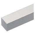 PROFILÉ BRICOLAGE CARRÉ PLEIN 10 x 10 mm - 2 m coloris argent