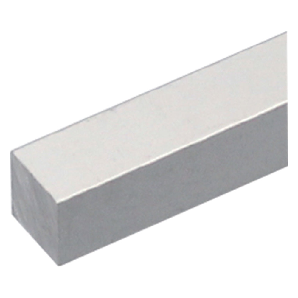 PROFILÉ BRICOLAGE CARRÉ PLEIN 10 x 10 mm - 2 m coloris argent