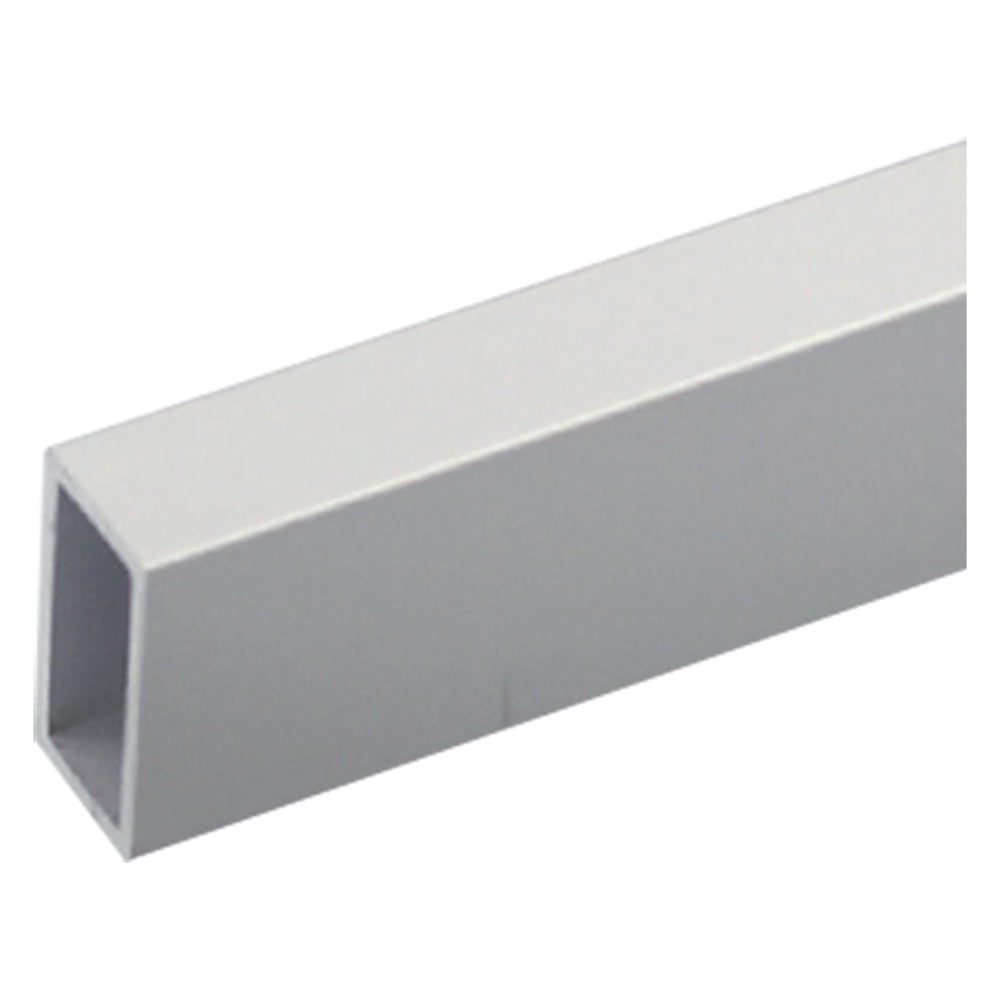 RECHTECKROHR-PROFIL FÜR HEIMWERKER 20 x 10 x 1 mm - 2 m silberfarben
