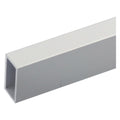 PROFILÉ BRICOLAGE TUBE RECTANGULAIRE mm 30 x 15 x 1 - mt 1 col.argent