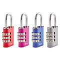 CADENAS À CODE POUR BAGAGE COLORÉ rouge