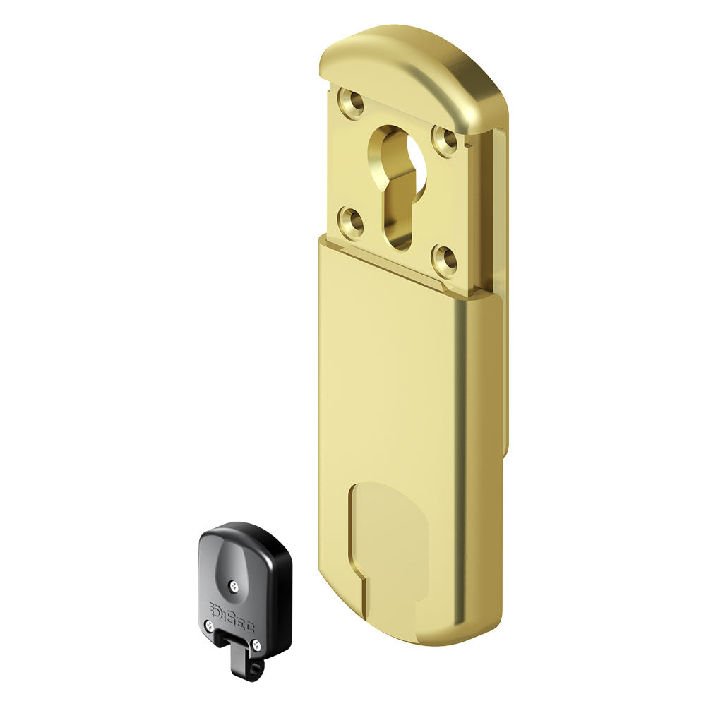 MAGNETISCHER SCHLOSSSCHUTZ 'MG 310' Messing satiniert verchromt