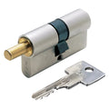CILINDRO SAGOMATO PER POMOLO 'R6 EXTRA S' mm 30+10+30 = 70 nichelato (35+35)