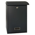 CASSETTA POSTALE 'LILLA' cm 27 x 12 x h 40,5 - grigio acciaio