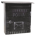 BRIEFKASTEN 'IBISCO' 26x9,7x H 29 cm - Antiksilber