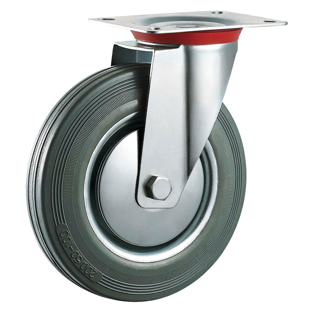 RAD FÜR WAGEN ART. 80 ø mm 100 - Platte mm 105 x 85 - Tragkraft kg 70