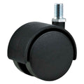 ROULETTE DOUBLE POUR MEUBLE ø 40 - axe MA8 - capacité 25 kg - 2 pces BL